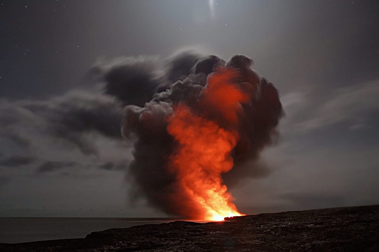 Water may have been ejected from volcanoes and formed pools on the lunar surface. (Pixabay)